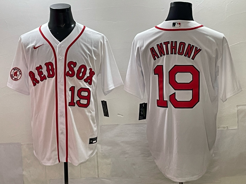 Men 2025 Boston Red Sox #19 Anthony white Nike MLB Jersey 002